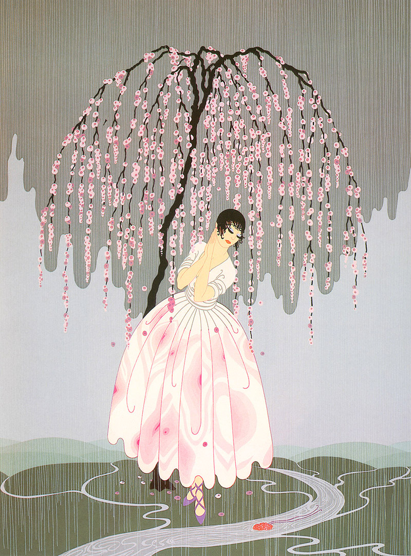 Erté - Blossom Umbrella